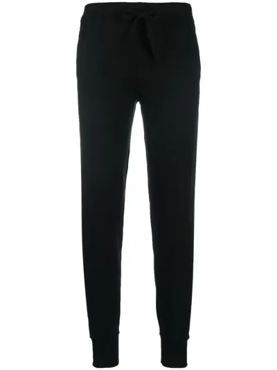 Lauren Ralph Lauren Vendira Knitted Tapered Trousers In Schwarz