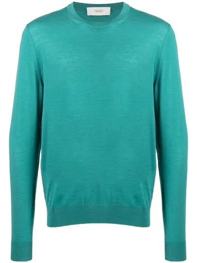 Pringle Of Scotland Crew-neck Knit Jumper In Green