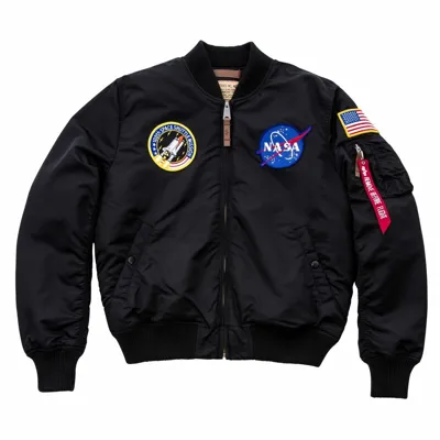 Pre-owned Alpha Industries Ma-1 Nasa Jacke Black