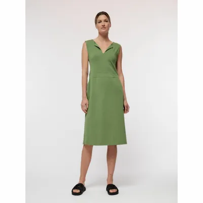 Pre-owned Lanius Damen Midikleid Aus Bio-baumwolle Und Tencel™ - Ocs - Vegan - Nachhaltig