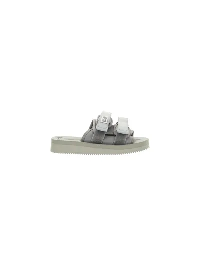 Suicoke Moto Cab Sandals In Gray