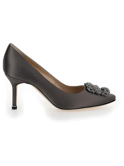 Manolo Blahnik Manolo Blanhik Hangisi Pumps In Grey