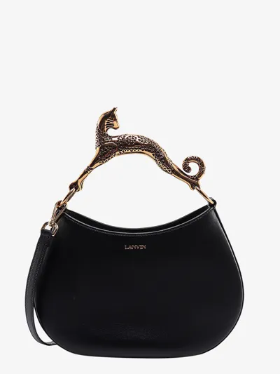 Lanvin Paris Hobo Gatto In Black