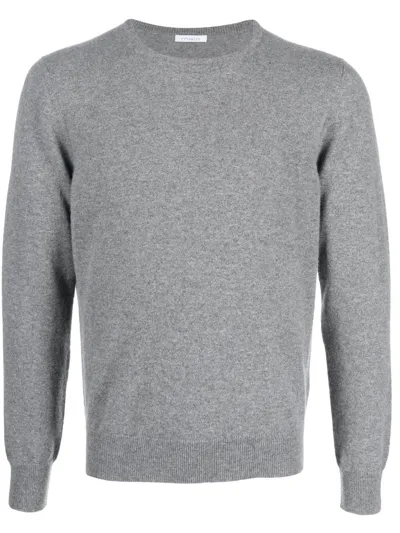 Malo Round-neck Cashmere Jumper In Grey