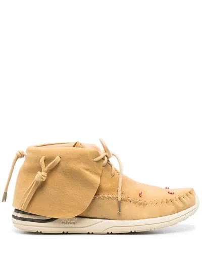 Visvim Lace-up Ankle Boots In Neutrals