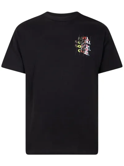 Anti Social Social Club Produce Short-sleeve T-shirt In Black