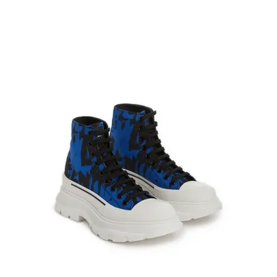 Alexander Mcqueen Baskets Graffiti En Toile De Coton