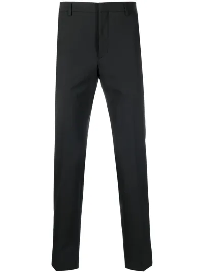 Prada Cropped Tailored Trousers In Schwarz