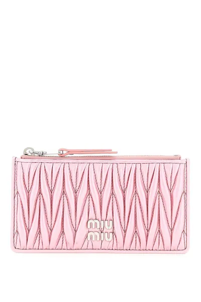 Miu Miu Matellassé Nappa Leather Cardholder