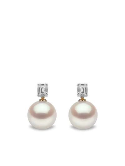 Yoko London 18kt Yellow Gold Starlight South Sea Pearl And Diamond Earrings