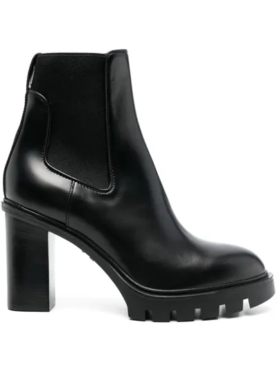 Santoni Budy Ankle Boots In Schwarz