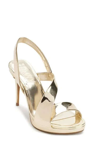 Dkny Diva Slingback Sandal In Gold