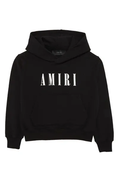 Amiri Kids' Logo-print Regular-fit Cotton Hoody 4-12 Years In Black