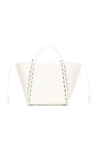 Fwrd Renew Alaïa Hinge Bag In Blanc Optique