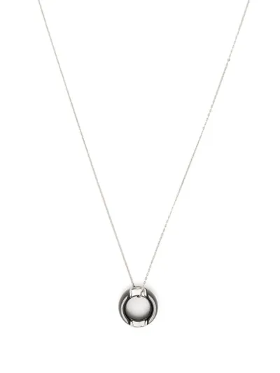 Damiani 18kt White Gold D.icon Diamond Pendant Necklace In Silver