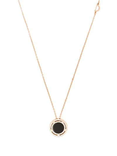 Damiani 18kt Rose Gold D.side Diamond Pendant Necklace In Pink