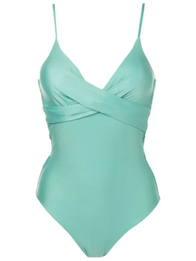 Lygia & Nanny Bianca Ruched Swimsuit In Blue