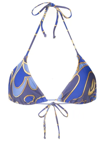 Lygia & Nanny Graphic-print Bikini In Blue