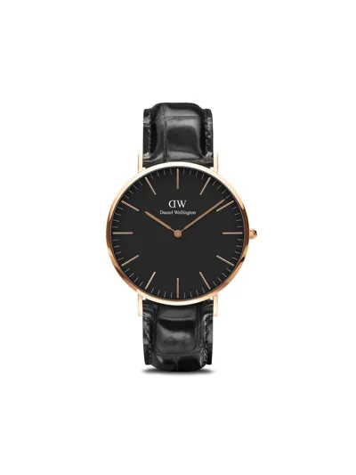 Daniel Wellington Classic Reading 40mm In Schwarz