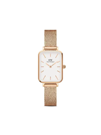 Daniel Wellington Quadro Pressed Evergold 20x26mm In White