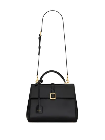 Saint Laurent Joan Small Leather Bag In Black