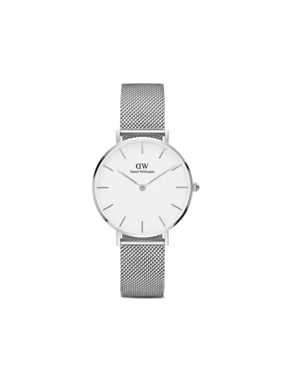 Daniel Wellington Classic Petite Sterling Ladies Watch Dw00100164 In Silver Tone,white