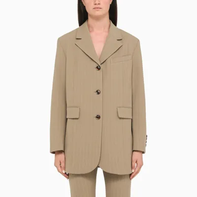 Samsã¸e Samsã¸e Beige Tailored Single-breasted Blazer