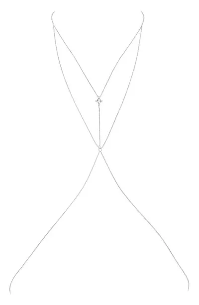 Lili Claspe Flora Body Chain In Silver