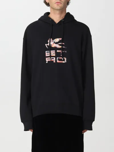 Etro Black Jersey Hoodie