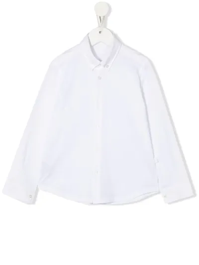 Il Gufo Kids' Button-down Cotton Shirt In White