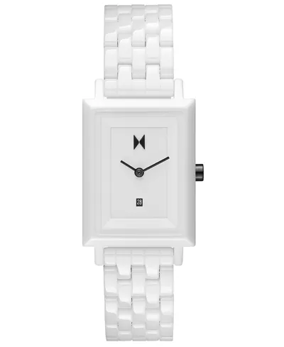 Mvmt Women's Signature Square White Ceramic Bracelet Watch 26mm