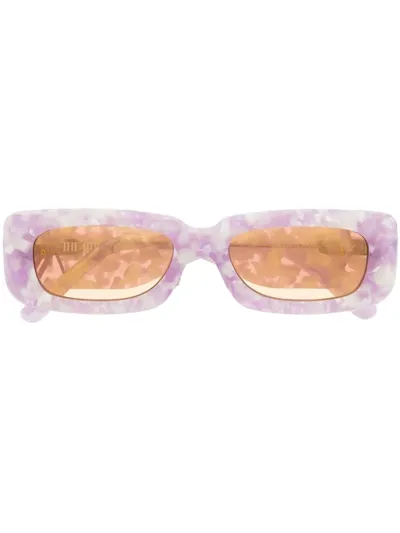 Attico Square Tinted Sunglasses In Purple