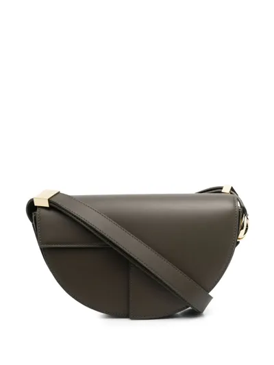 Patou Le  Leather Shoulder Bag In Green