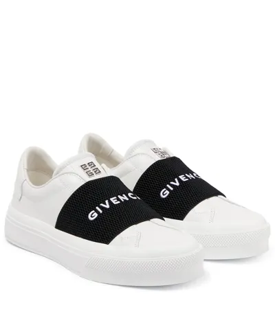 Givenchy City Sport Leather Sneakers In 116