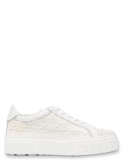 Casadei Off Road Sneakers In White