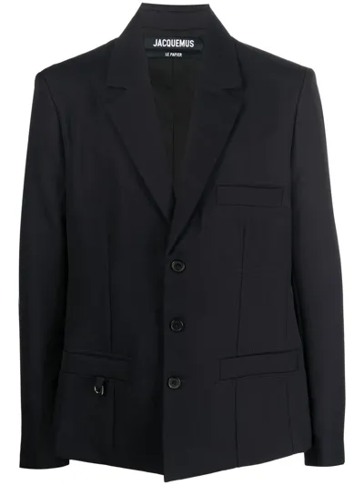 Jacquemus Single-breasted Blazer In 蓝色