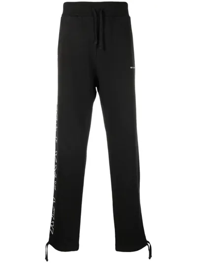 Alyx Logo-print Cotton Track Pants In Schwarz