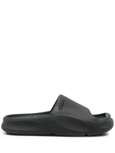 Heron Preston Moulded Open Toe Slides In Schwarz