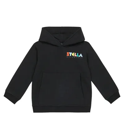 Stella Mccartney Kids' Logo Pullover Hoodie In Black