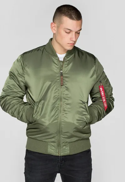 Pre-owned Alpha Industries Ma-1 59 Long Jacke Sage-green