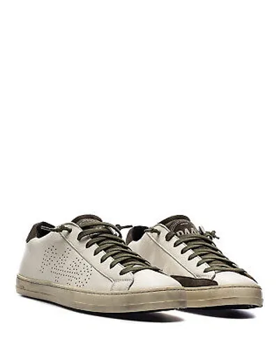 Pre-owned P448 Herren Schuhe Sneakers  John M Cream Oli Creme