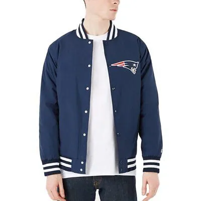 Pre-owned New Era Era College Jacke - Nfl England Patriots Navy