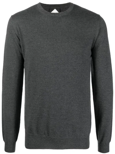 Pal Zileri Crew Neck Wool Sweater In Grey