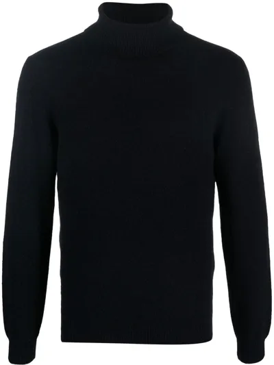 Corneliani Long-sleeve Roll-neck Jumper In Blue