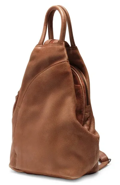 Free People We The Free Soho Convertible Leather Backpack In Distressed Brown