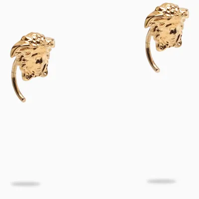 Versace Gold Medusa Earring In Metal