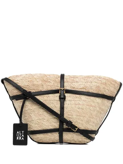 Altuzarra Watermill Crossbody Bag In Natural/black