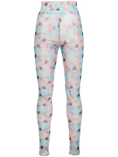 Henrik Vibskov Floral-print Leggings In Blue