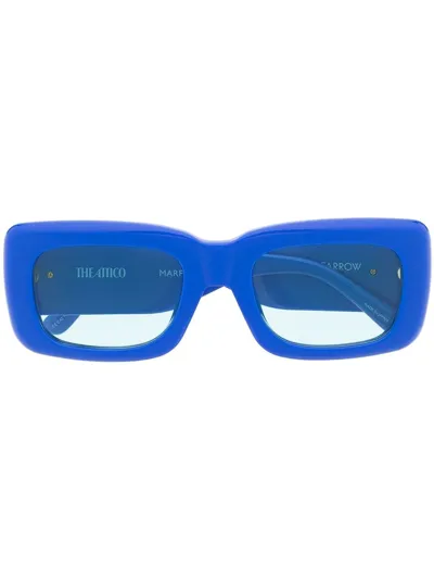 Attico Oversized-frame Sunglasses In Blue