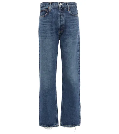 Agolde 90's Pinch High-rise Straight Jeans In Blue